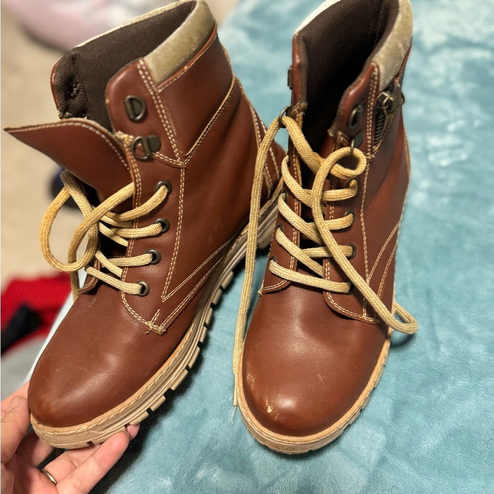 Others Follow Brown Lace Up Boots